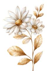 Beautiful Flower Clipart Vector Illustration - Floral Design for Graphics