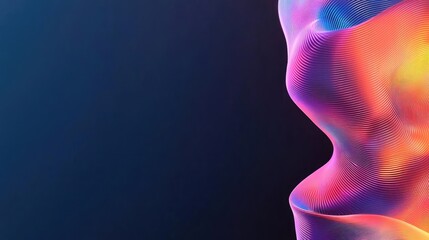 Plexus abstract background idea. Colorful abstract shapes blending into a smooth gradient background, ideal for digital art.