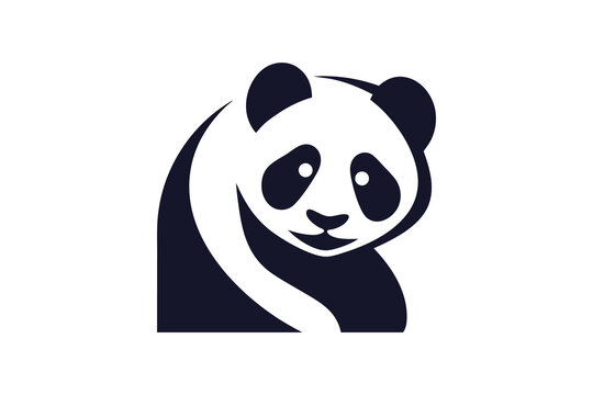 recommend clip art: Creative Iconic Letter R Panda Logo Design Vector Illustration