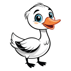 animal vector illustration of a duck