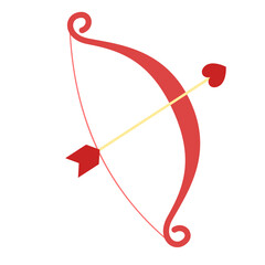 Fototapeta premium Heart Bow and Arrow