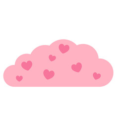 Pink Cloud Hearts Decoration