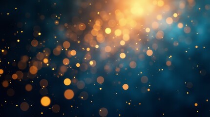 Falling gold lights gala texture gold abstract sparkle dust particles light dark pattern Gold overlay bokeh	