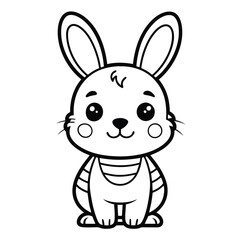 Fototapeta premium animal vector illustration of a rabbit 