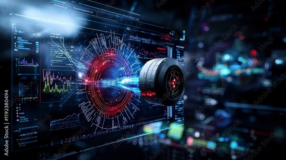 Poster Energy visualization peak power forecast digital environment dynamic display futuristic viewpoint