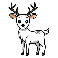 elk vector for kids coloring pages 