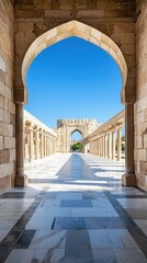 Fototapeta premium Exploring historical architecture india travel photography cultural heritage wide angle discovering rich history