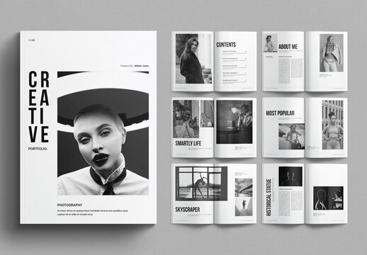 Creative Portfolio Template Design Brochure Layout