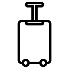 illustration of a suitcase icon for tourist travel
