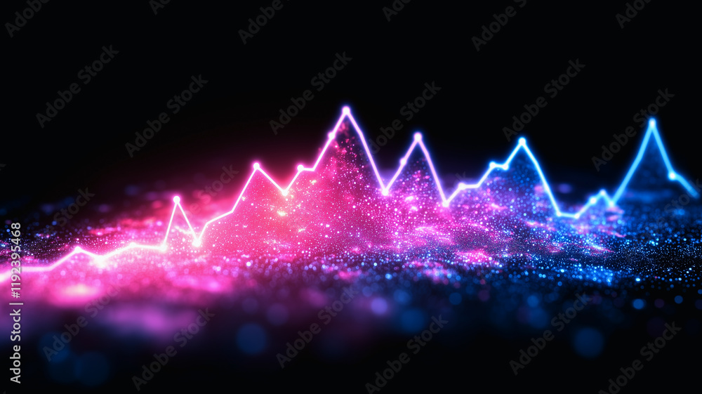 Poster data flow: a vibrant, abstract visualization of data flow, capturing the dynamism and complexity of 