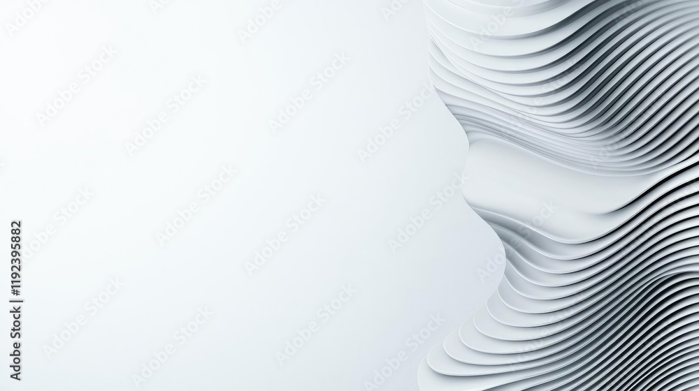 Aufkleber minimal symmetry idea. abstract design featuring smooth, wave-like lines in a minimalist style.