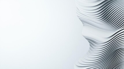 Minimal symmetry idea. Abstract design featuring smooth, wave-like lines in a minimalist style.