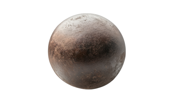 A stunningly textured metallic sphere illuminated against a soft, light backdrop