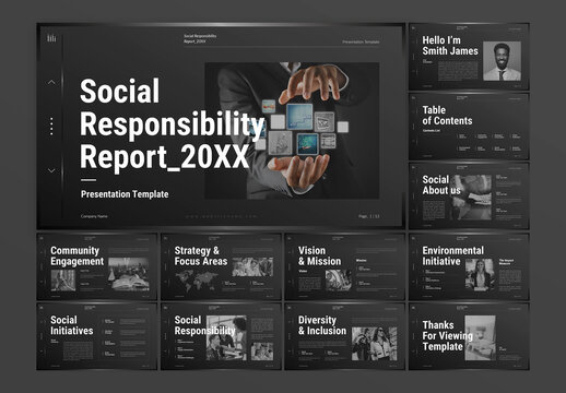 Social Responsibility Report Presentation Template