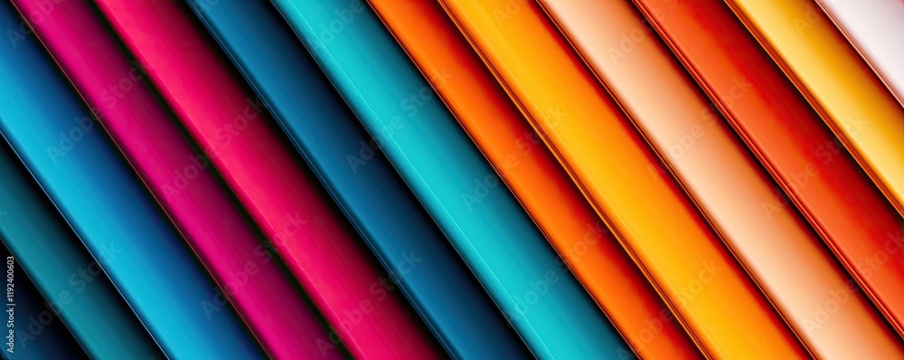 Aufkleber Vivid gradient concept. Vibrant and colorful diagonal lines creating a modern abstract design.