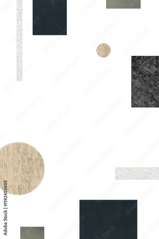 Poster marble textured geometric patterned background design element