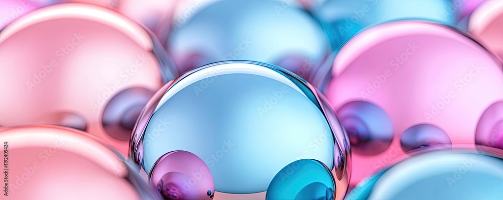 Poster symmetry gradient concept. colorful abstract bubbles create a vibrant visual effect for artistic des