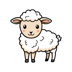 vector cute animal sheep for kids product 