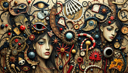 "Hallucinatory Organic Scribblings: Chaos and Order in Oil"