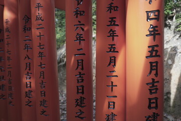 京都の伏見稲荷大社の風景