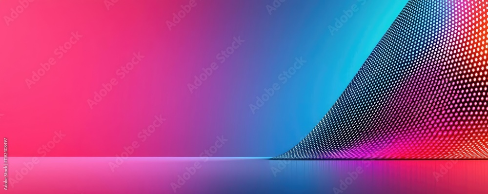 Poster Vivid gradient concept. Vibrant abstract background with colorful gradients and dynamic shapes for creative projects.