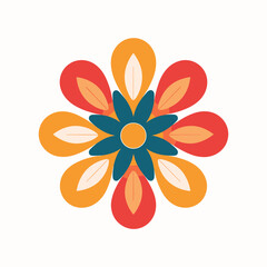 Flower sketch and tree vector shapes designs