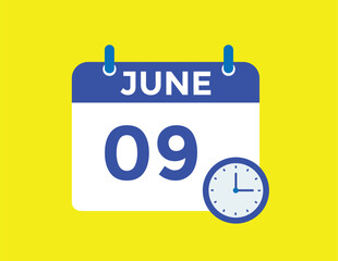 June 9 - Calendar Icon
