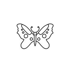 hand drawn butterfly line icon