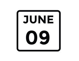 June 9 - Calendar Icon
