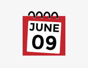June 9 - Calendar Icon
