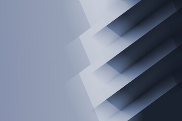 Layered geometric shapes create a feeling of depth and motion