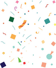 isolated confetti icon Vector, confetti Silhouette,color  confetti icon set, black confetti for logo,color confetti Vector illustration, Vector Graphic, EPS 10 , clip art work,