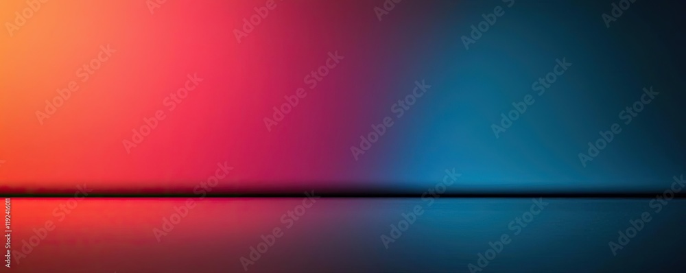 Poster vivid gradient concept. a vibrant gradient background blending warm and cool colors for design use.