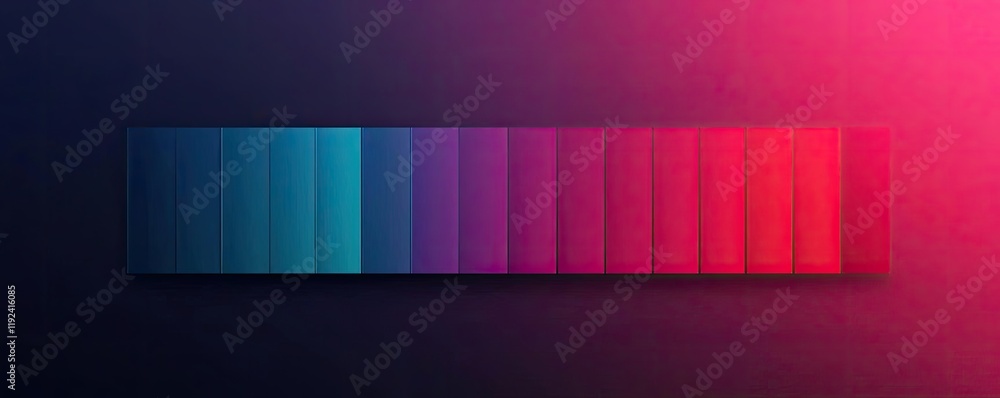 Aufkleber vivid gradient concept. vibrant gradient colors arranged in a horizontal spectrum on a dark backgrou