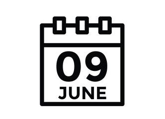 June 9 - Calendar Icon
