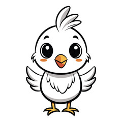 Obraz premium chicken outline vector 