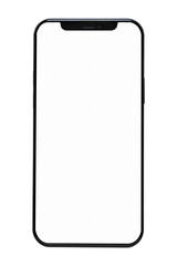 Smartphone white screen png mockup innovative future technology