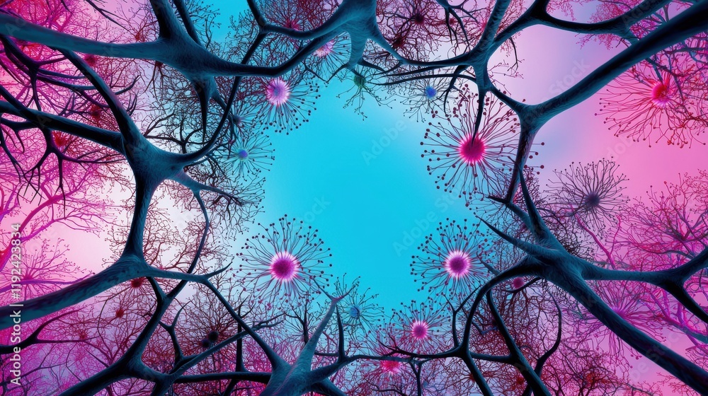 Poster a network of interconnected brains forming a global network, symbolizing collective intelligence, kn
