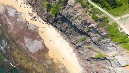 Aerial Views of Long Reef: Coastal Beauty from Above, NSW, Sydney, Australia