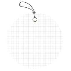 Shopping badge png sticker, white transparent printable clipart design space