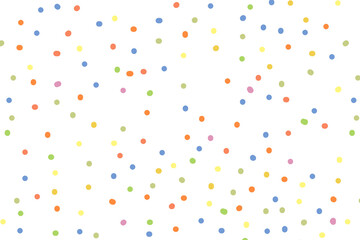 Polka dot pattern png, transparent background, colorful simple design
