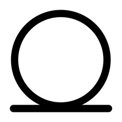 PNG Minimalist circle symbol design, user interface icon on transparent background