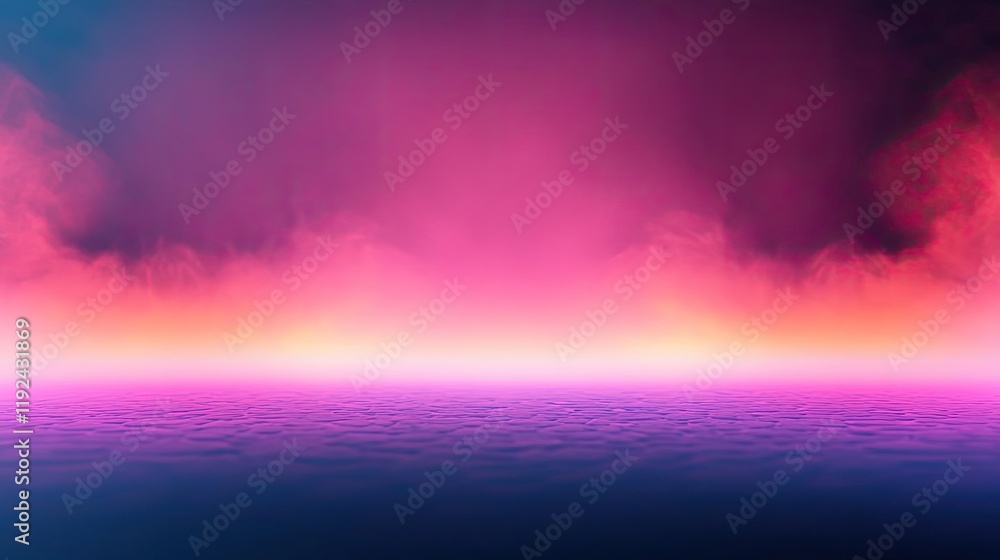 Aufkleber blurred abstract background idea. a mesmerizing blend of vibrant colors in a dreamy atmosphere over 