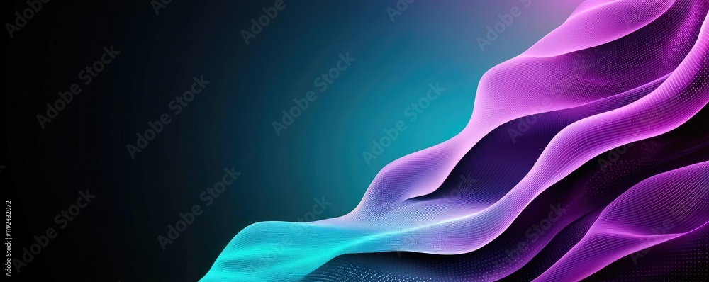 Aufkleber Blurred abstract background idea. Abstract waves in vibrant colors create a visually stunning background image.