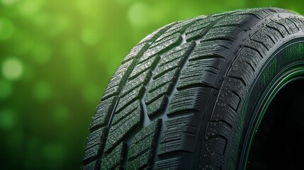 High-performance summer tires with detailed tread pattern for optimal driving.