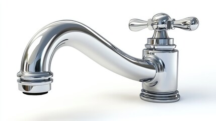 A plumber preparing to install a white sink pipe using a wrench.