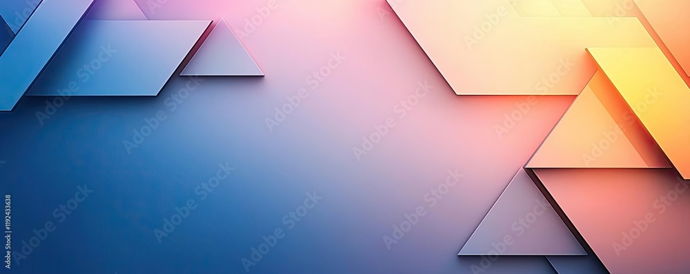 Aufkleber Triangle abstract background concept. Abstract geometric shapes create a modern digital background for design projects.
