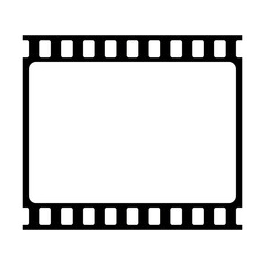 Empty old retro cinema film strip