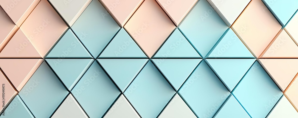 Poster Triangle abstract background concept. Textured geometric pattern in pastel colors, perfect for backgrounds and design projects.