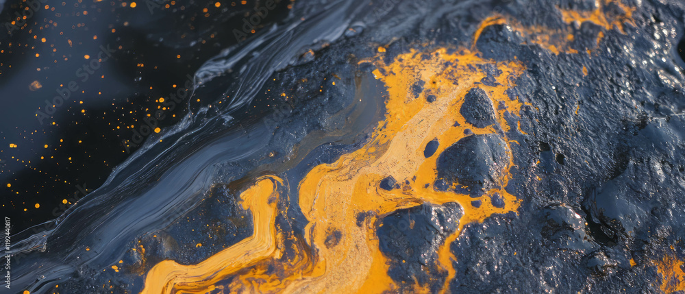 Aufkleber Vibrant abstract brushstrokes create dynamic patterns filled with artistic expression